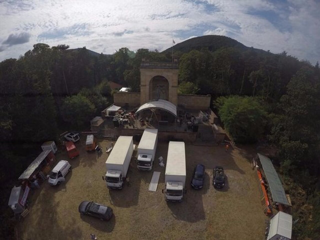 Das bunte Treiben beim Aufbau