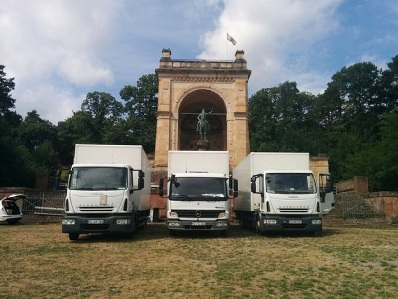 Viele Tonnen Equipment